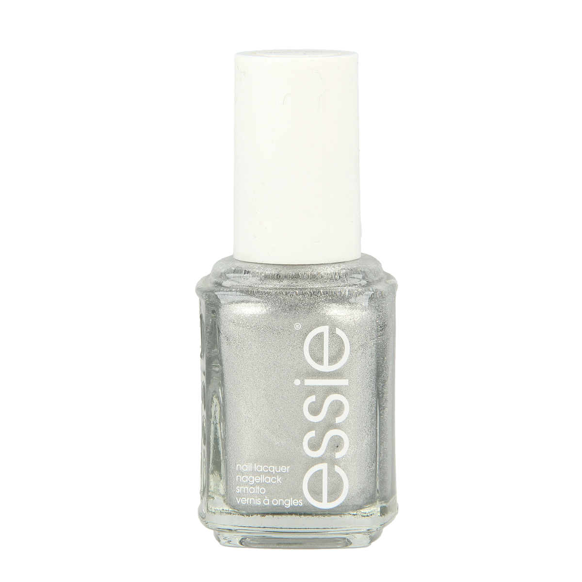 Essie 387 Apres Chic nail polish bottle, 13.5ml, with colorful label and cap, showcasing vibrant makeup product.