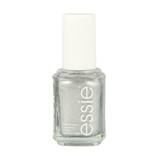 Essie 387 Apres Chic nail polish bottle, 13.5ml, with colorful label and cap, showcasing vibrant makeup product.
