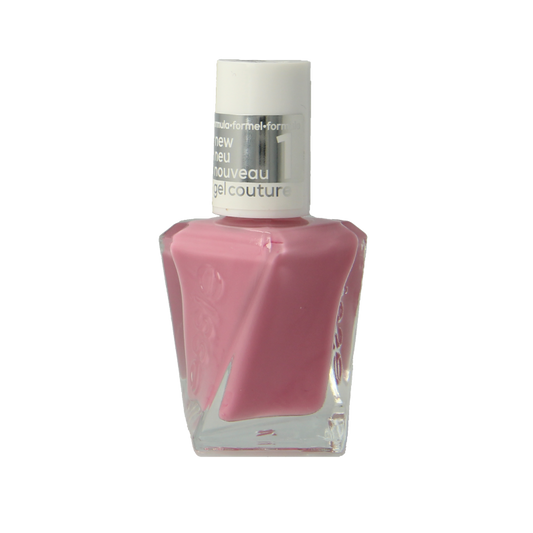 Essie Gel Couture Bodice Goddess nail polish bottle, 13.5 ml, with purple and pink shades visible in the image.