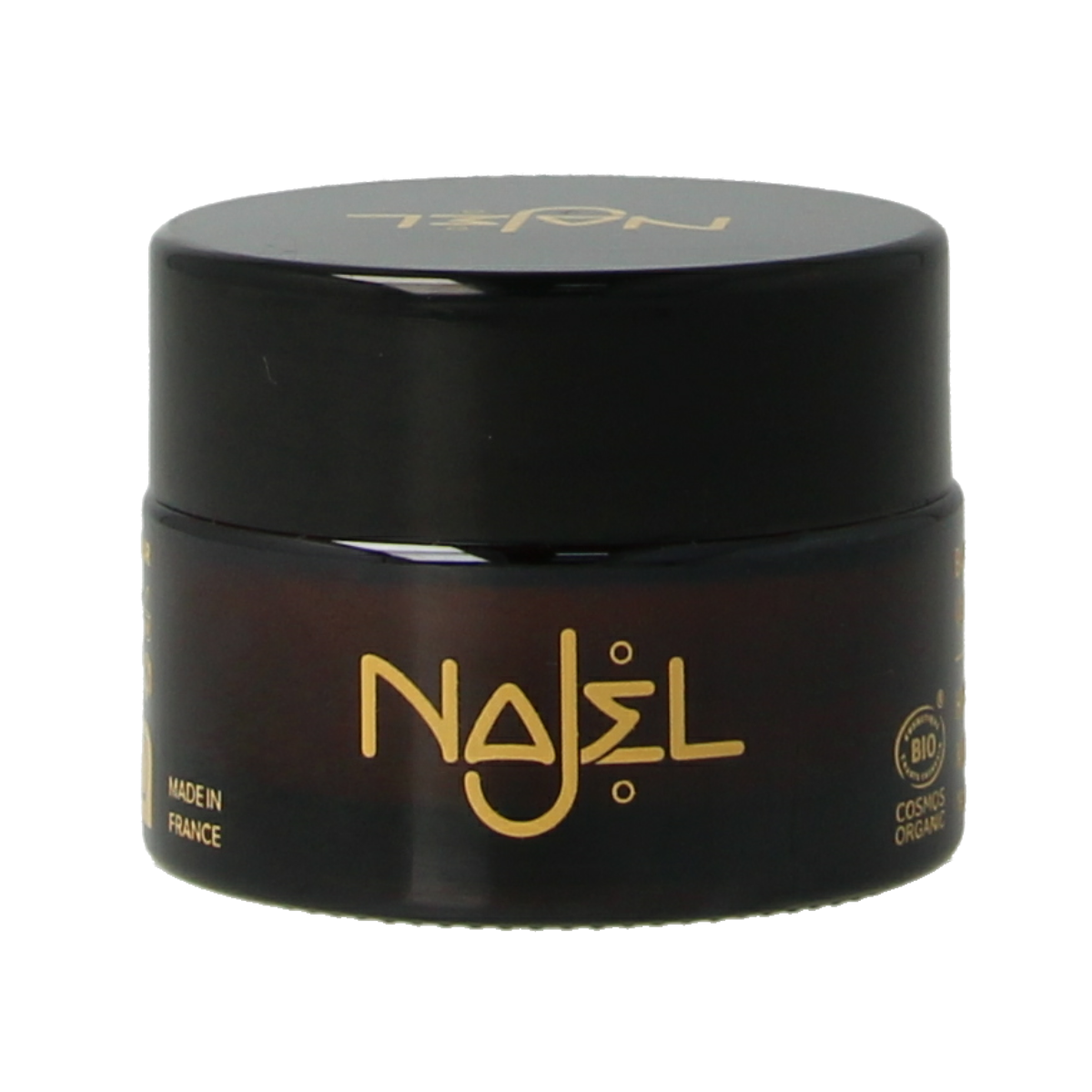 Najel Aleppo vanilla lip balm in 12g container, nourishing lip care with natural ingredients and vanilla scent.