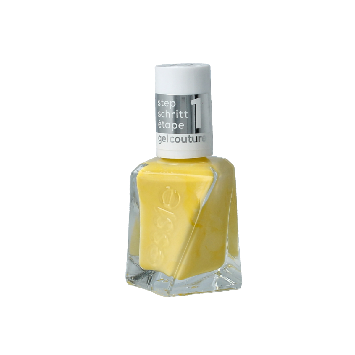 Essie Gel nail polish in shade Rev It Up, 13.5ml bottle, vibrant pink color, with a smooth, shiny finish.