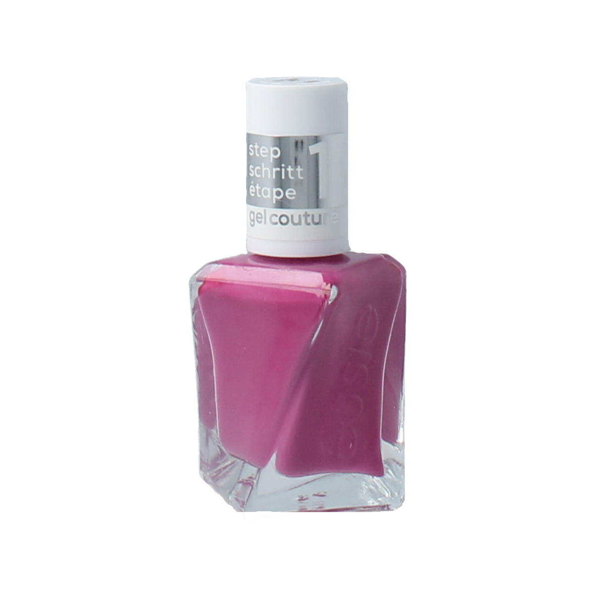 Essie Gel Couture 559 Fuel for Life nail polish bottle, 13.5ml, in a sleek container with a black cap and colorful label.