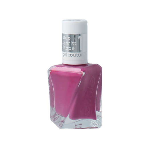Essie Gel Couture 559 Fuel for Life nail polish bottle, 13.5ml, in a sleek container with a black cap and colorful label.
