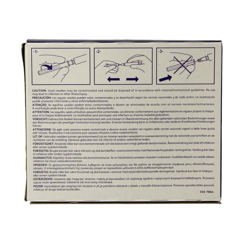Becton microlance injectienaald 0.80 x 40mm, sterile lancet for blood sampling, shown in the image.