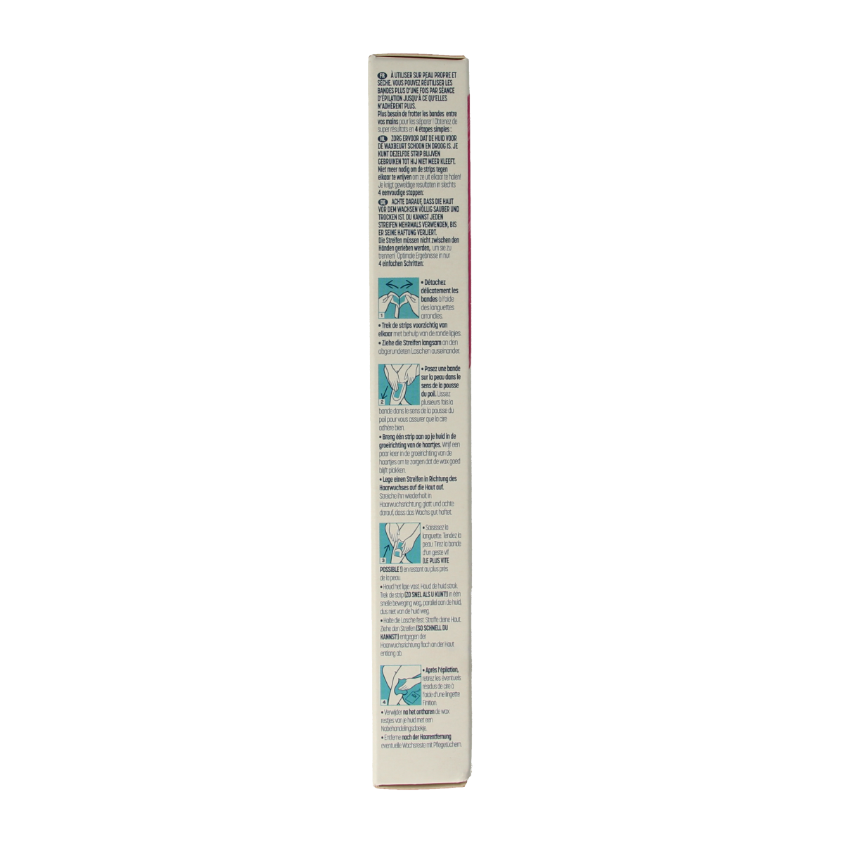 Veet koude waxstrips voor de gevoelige huid, 20 stuks, geschikt voor scheren en ontharen.