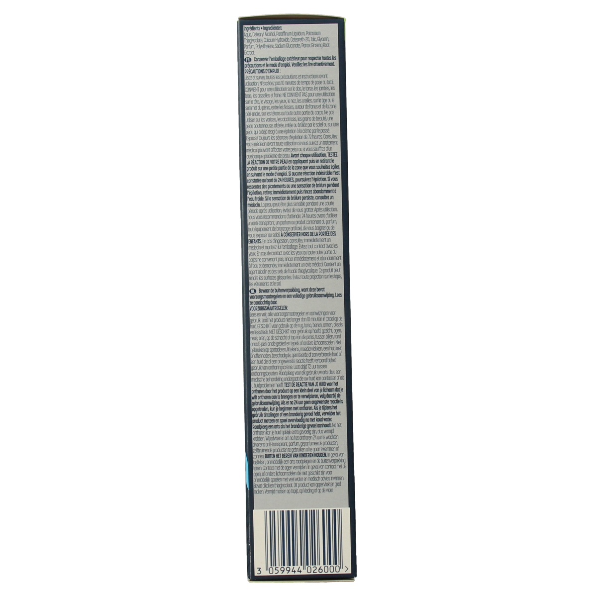 Veet Men sensitive hair removal cream in 200ml tube, designed for effective and gentle men's skin care.