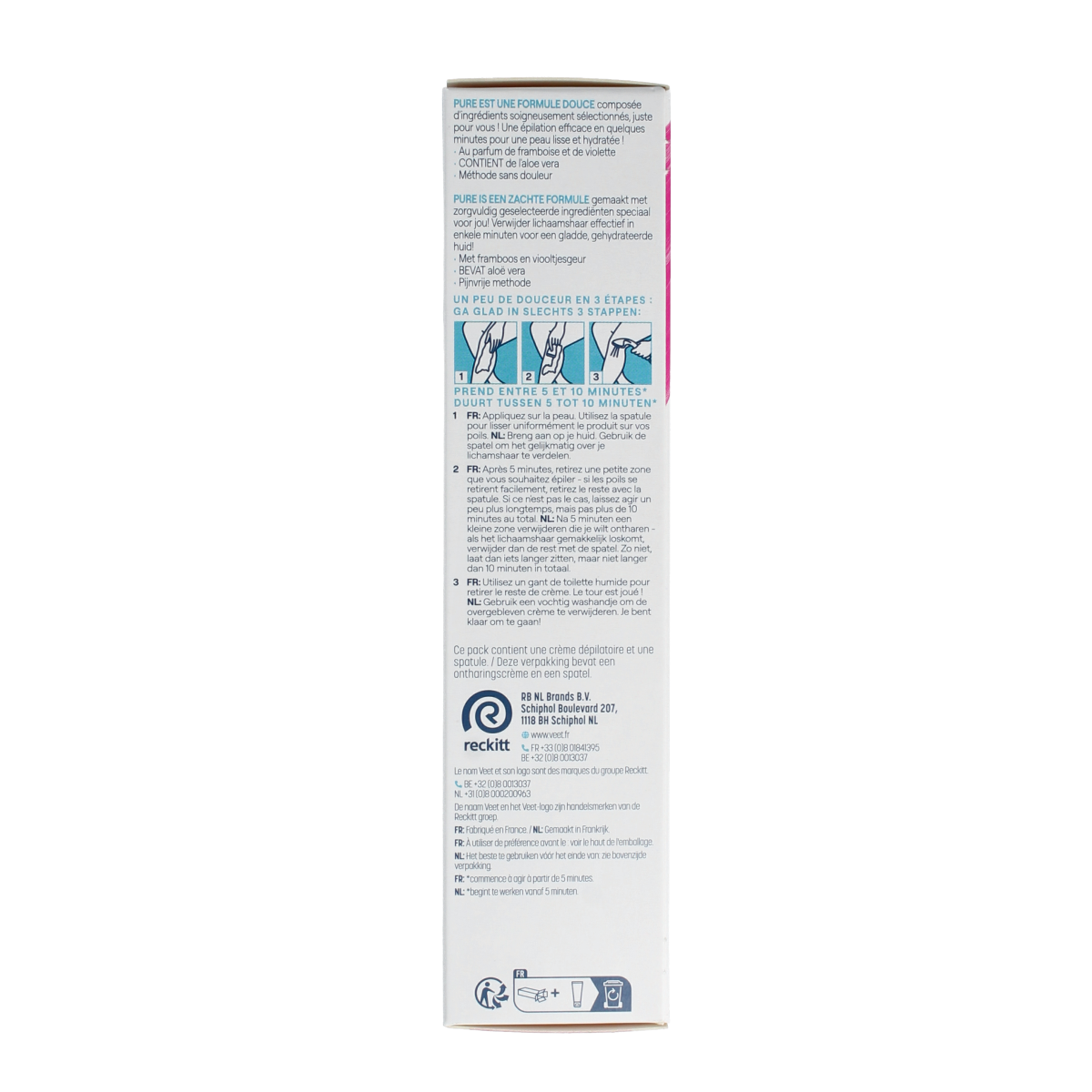 Veet Ontharingscreme voor gevoelige huid, 100 ml, geschikt voor scheren en ontharen, zachte huidverzorging.
