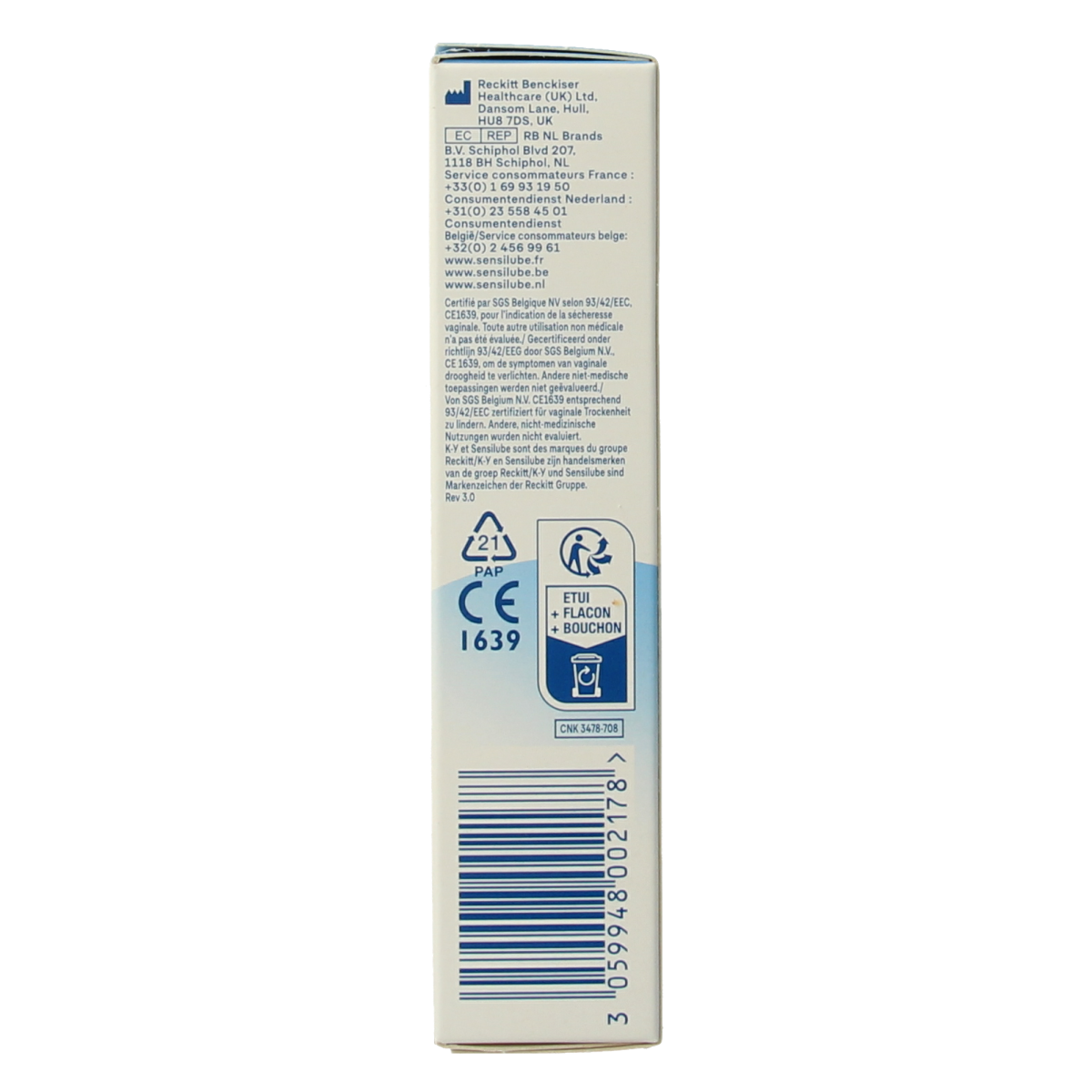 Durex Sensilube lubricant bottle with clear label, 40ml size, designed for intimacy and enhanced comfort.