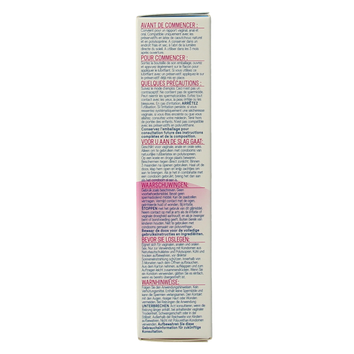 Durex Sensilube lubricant bottle with 40ml capacity, clear liquid product for intimate use, on a white background.