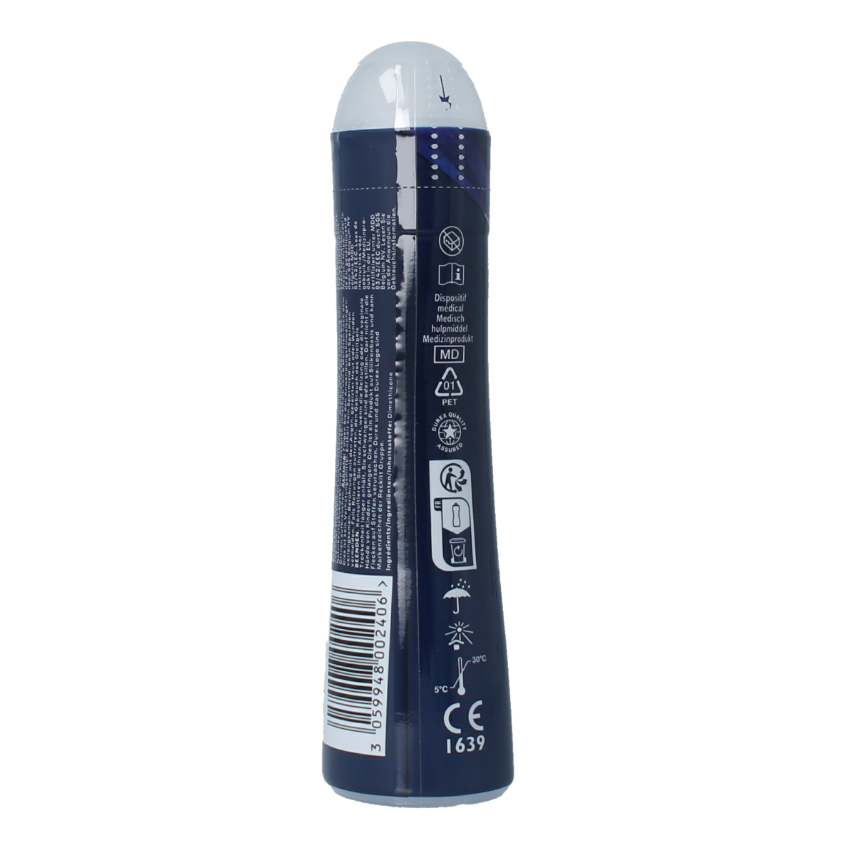 Durex Perfect Gliss anal lubricant in 100ml bottle, smooth and moisturizing personal glide for sensitive areas.