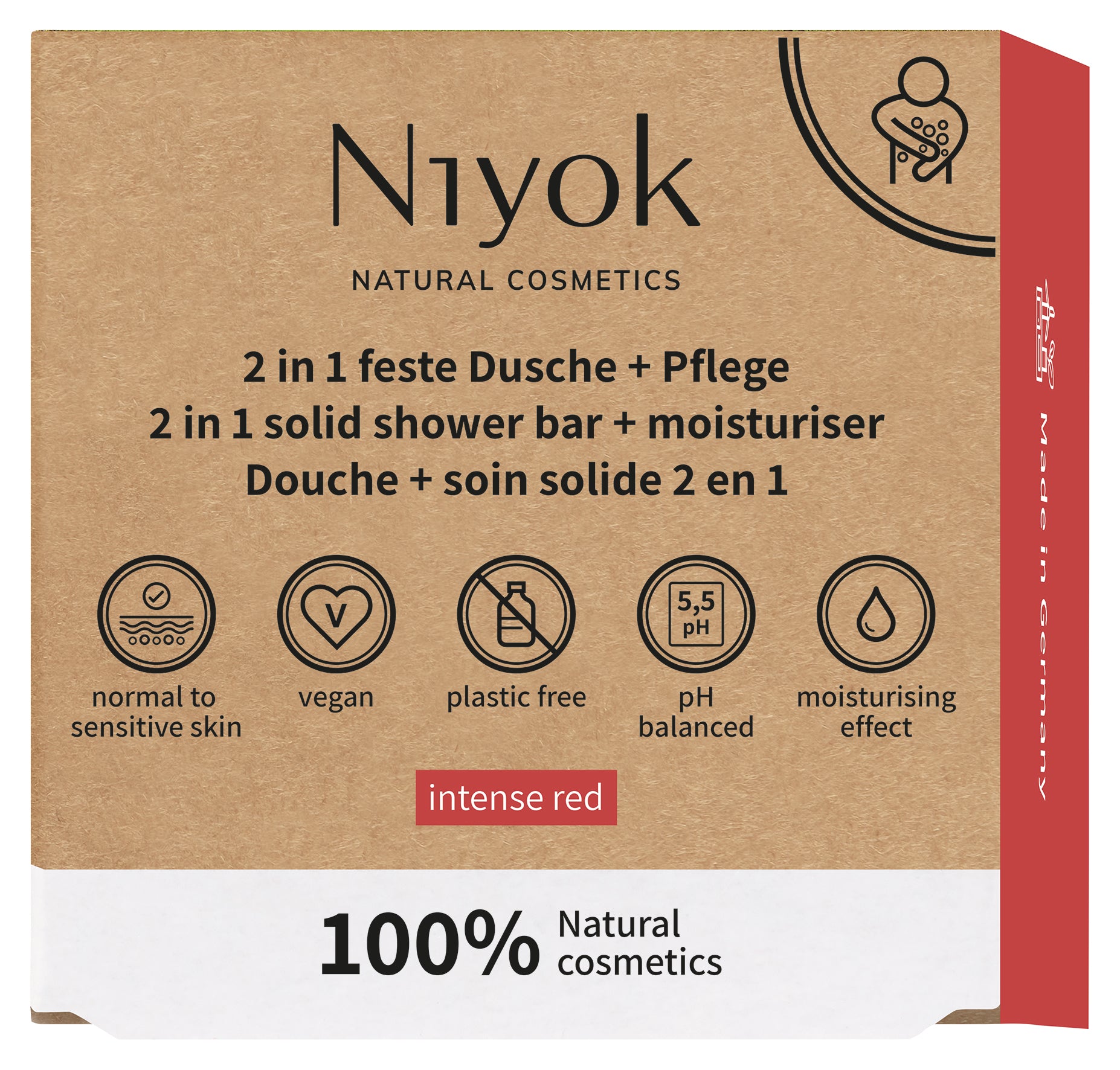Niyok 2 in 1 shower intense red 80.00 Gram