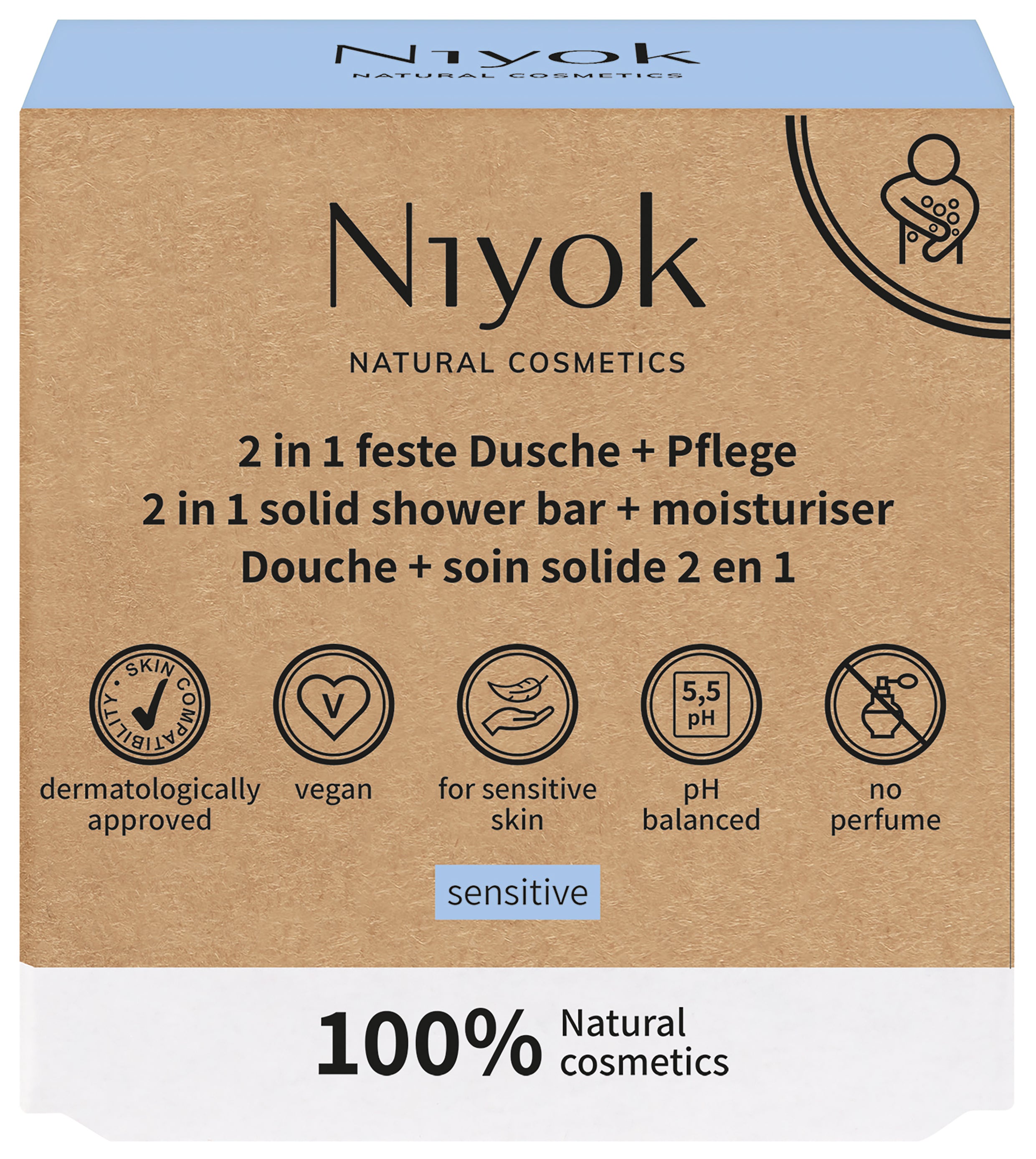 Niyok 2 in1 shower sensitive 80.00 Gram