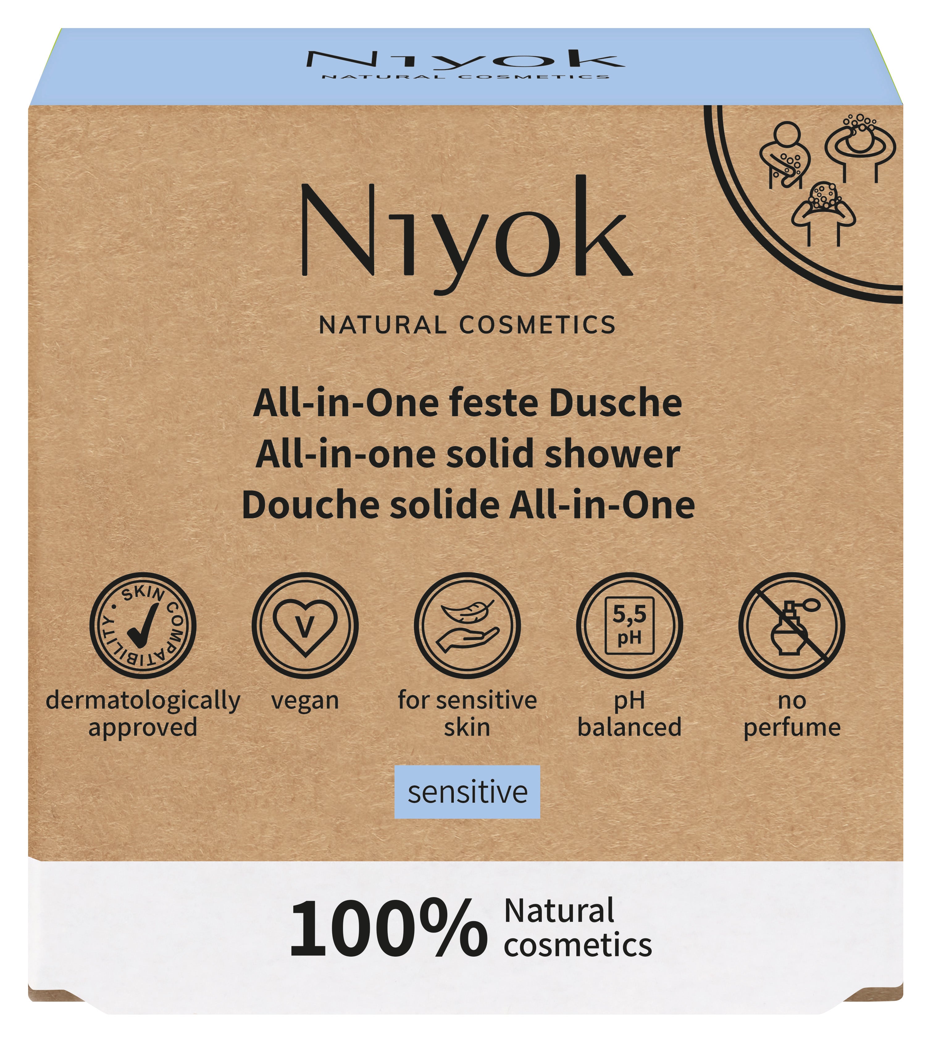 Niyok All in one shower sensitive 80.00 Gram