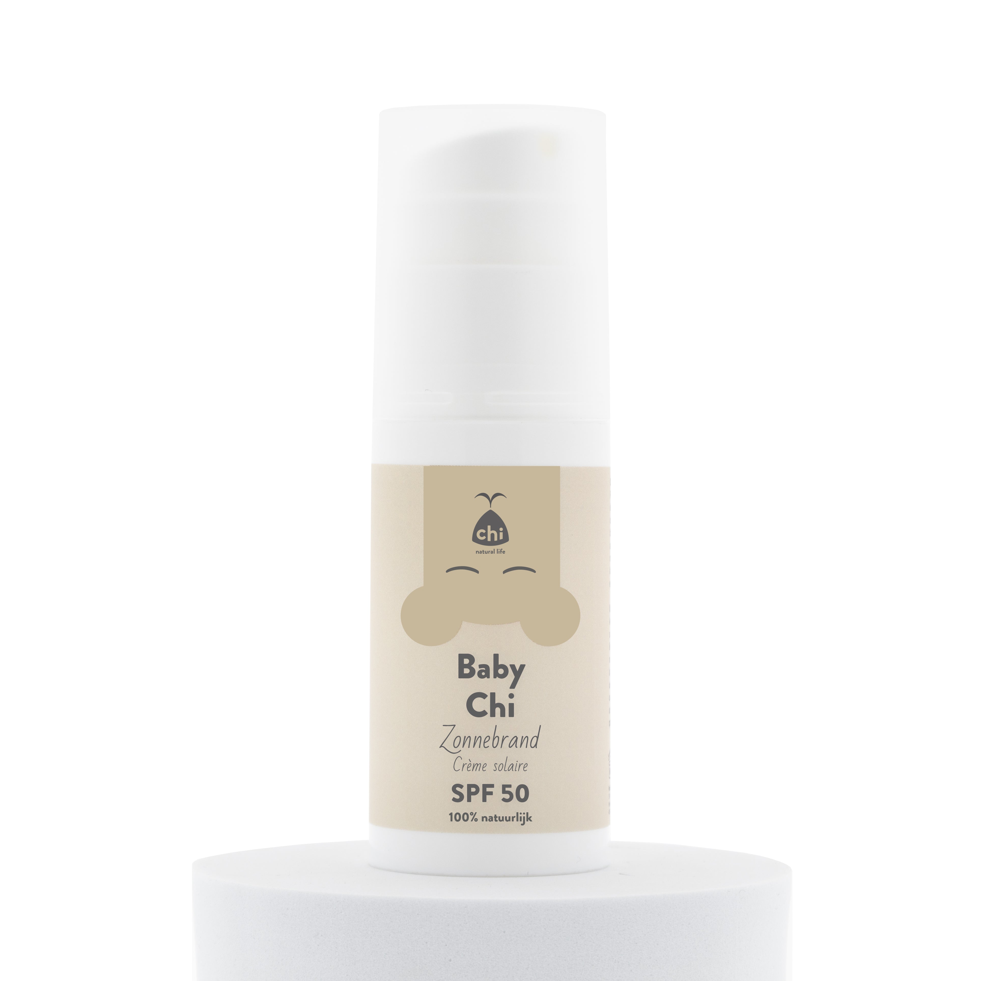 Chi Baby Chi SPF50 sunscreen lotion in 50ml bottle, suitable for babies, with SPF protection and gentle formula.