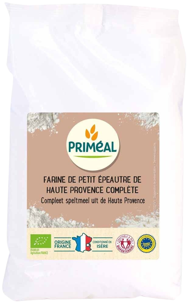 Primeal Volkoren eenkoorn speltmeel bio 500.00 Gram
