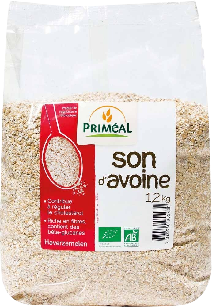 Primeal organic oat groats in a 1200g package, natural breakfast cereal, whole grain oats for healthy mornings