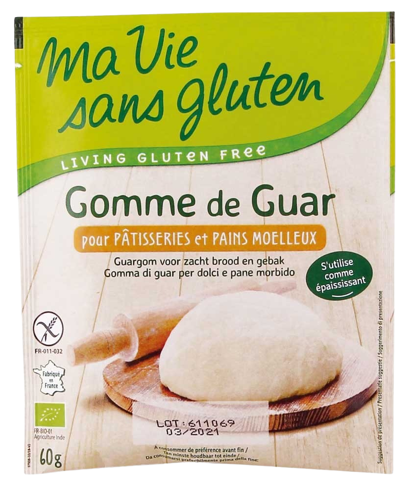 Ma Vie Sans Guargom sauce for soft bread and baked goods, 60g, organic, smooth texture, ideal for baking and bread making.