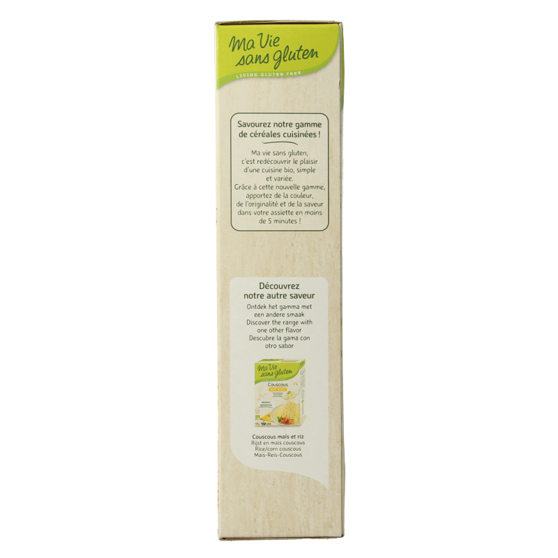 Ma Vie Sans glutenvrije boekweitpasta, 375g, biologisch en glutenvrij in de verpakking.