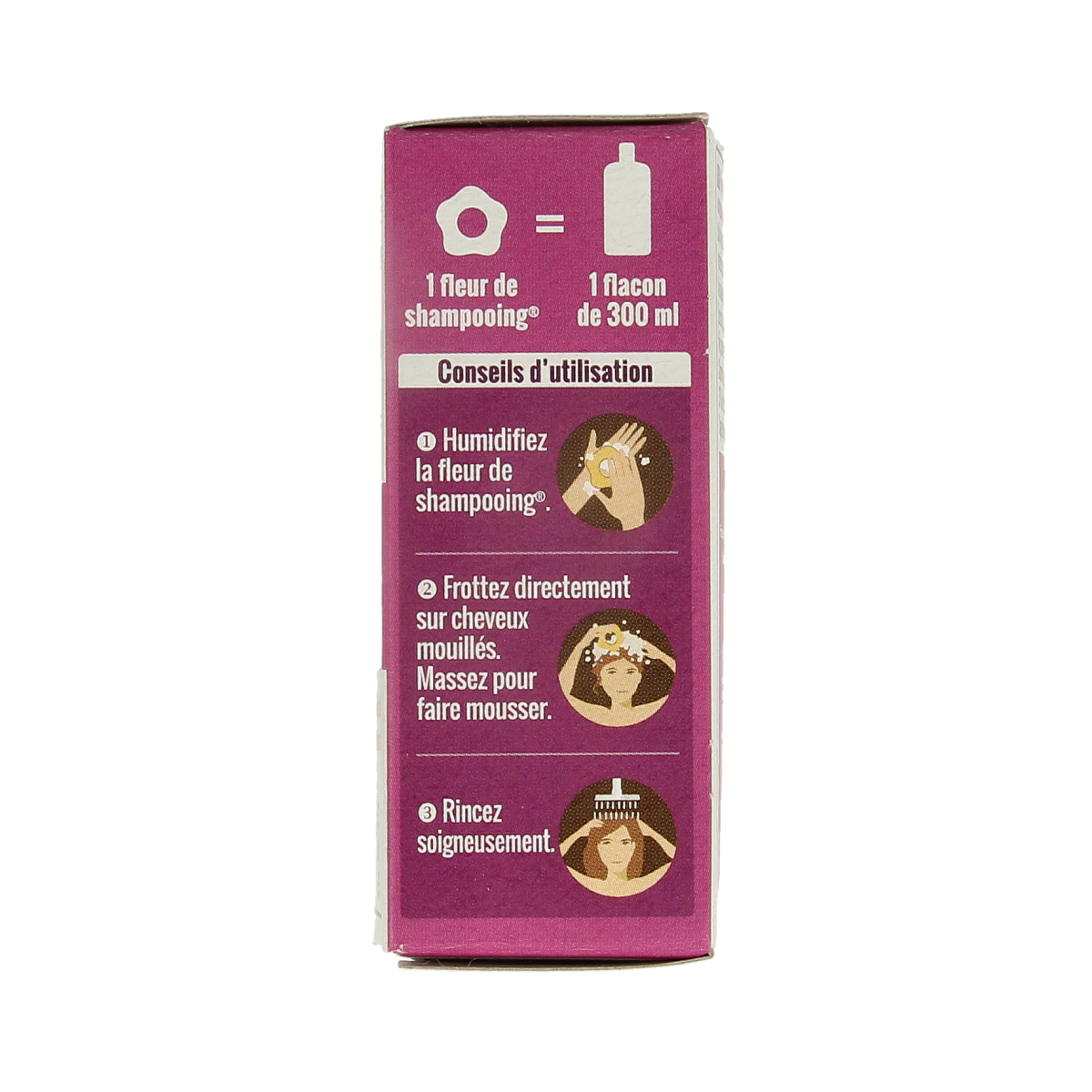 Douce Nature shampoo bar for colored hair, 85g, natural hair care product with eco-friendly packaging and vibrant hair protection.