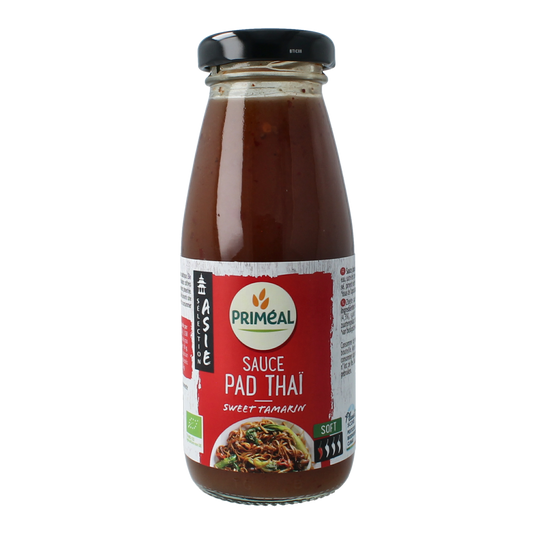 Primeal Pad Thai saus bio, 200g, organic Thai-style sauce in a jar, ideal for authentic stir-fry dishes