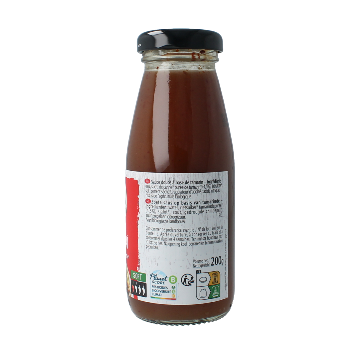 Primeal Pad Thai saus bio 200g, organic sauce and flavoring for authentic Thai dishes, shown in a close-up image.