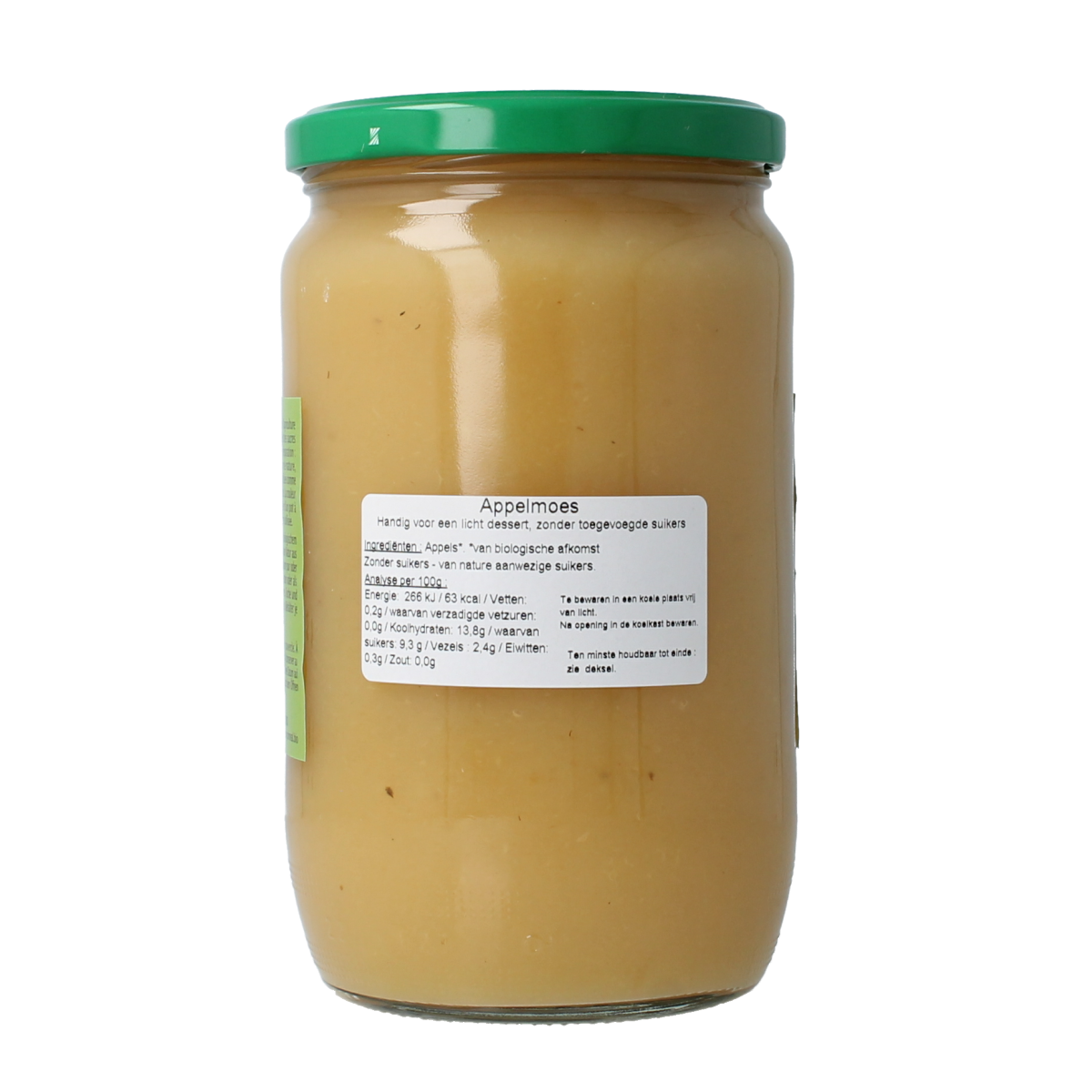 Organic Primeal apple sauce in a 700g jar, showcasing fresh, smooth apple puree with natural color and label.