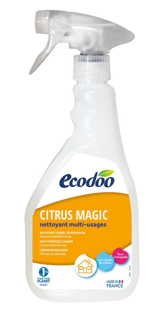 Ecodoo citrus bio cleaning product in a 500ml bottle, natural eco-friendly cleaner for household use