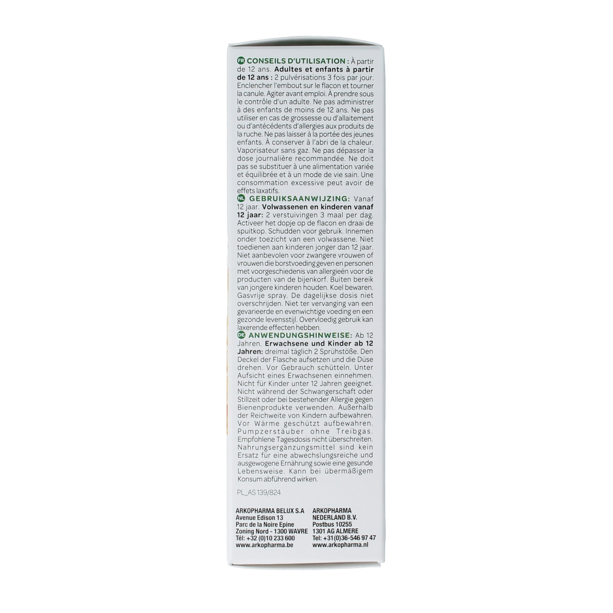 Activox Keel spray verzachtend herbal remedy in a 30ml bottle, used for soothing throat discomfort with natural ingredients.