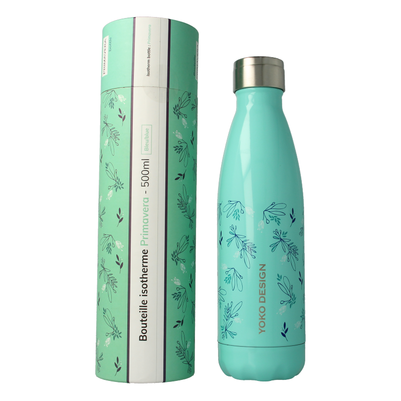 Yoko Prima Vera 500ml isotherm drinkfles for hot and cold beverages, shown in a sleek design suitable for cooking and dining.