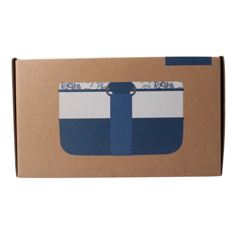 Yoko toile de joy blue lunchbox with 1200ml capacity, perfect for storing meals, in a vibrant blue color.