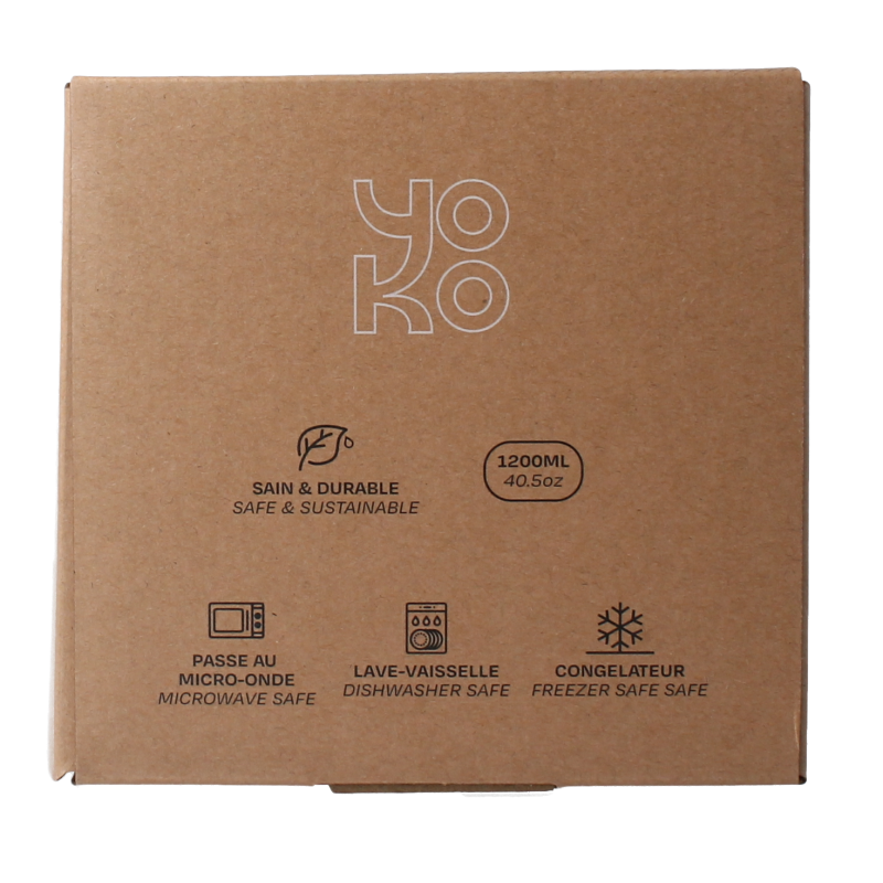 Yoko Lunchbox toile de joy blue 1200ml for cooking and dining, featuring a vibrant blue design and durable plastic construction.