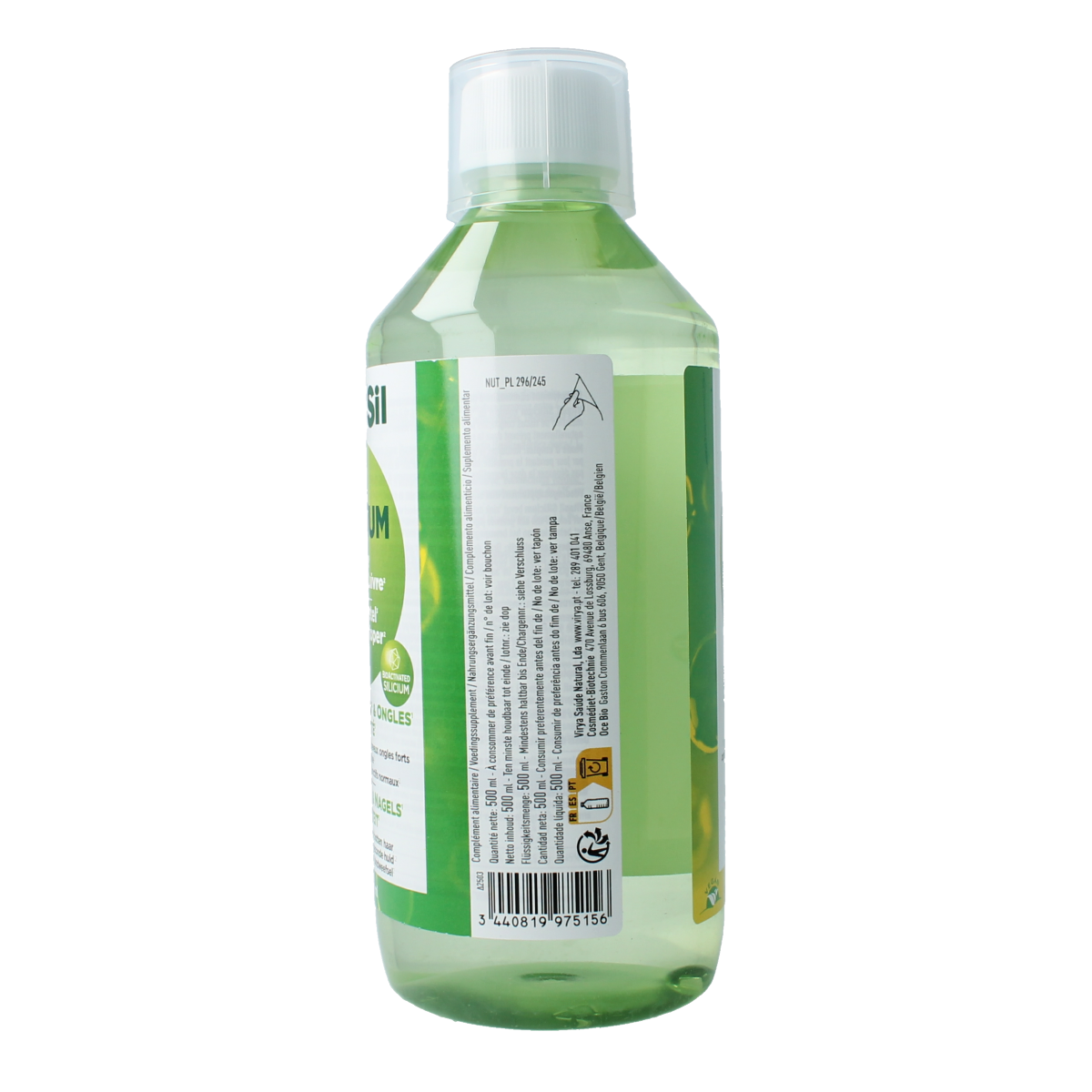 Vitasil Haar, huid & nagels herbal supplement bottle, 500ml, natural herbal preparation for hair, skin, and nails.