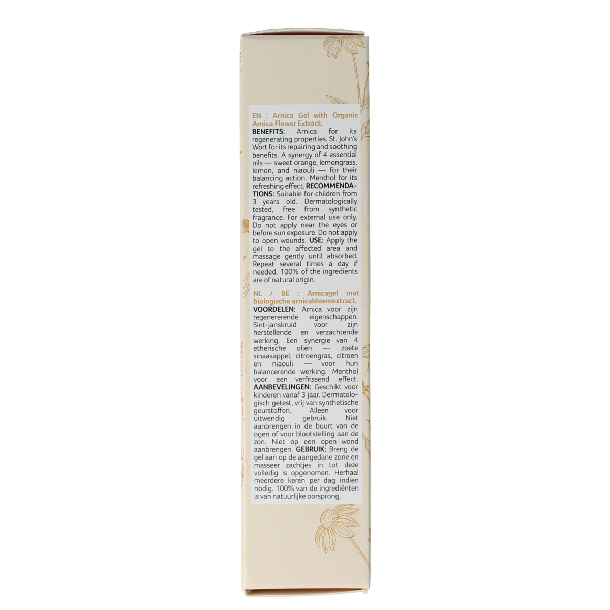 Phytonorm Arnica gel in 50ml tube, a natural body care product with arnica for soothing skin and muscle relief.