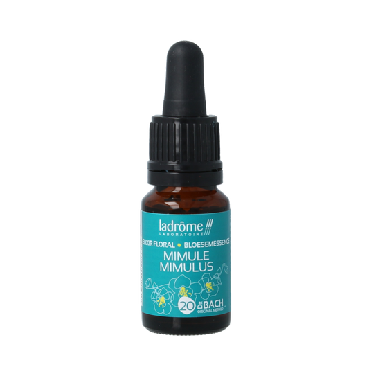 Ladrome Mimulus bio herbal remedy in a 10ml bottle, part of Ladrome's herbal preparations collection.