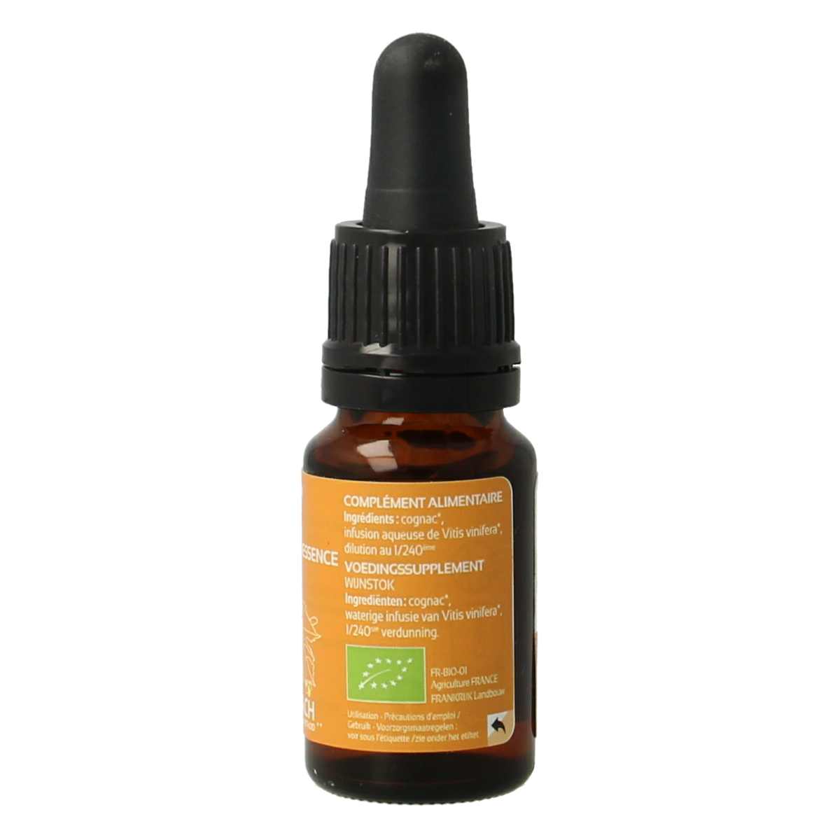 Ladrome Vine bio herbal supplement in a 10ml bottle, featuring natural herbal ingredients from Ladrome's kruidenpreparaten range.