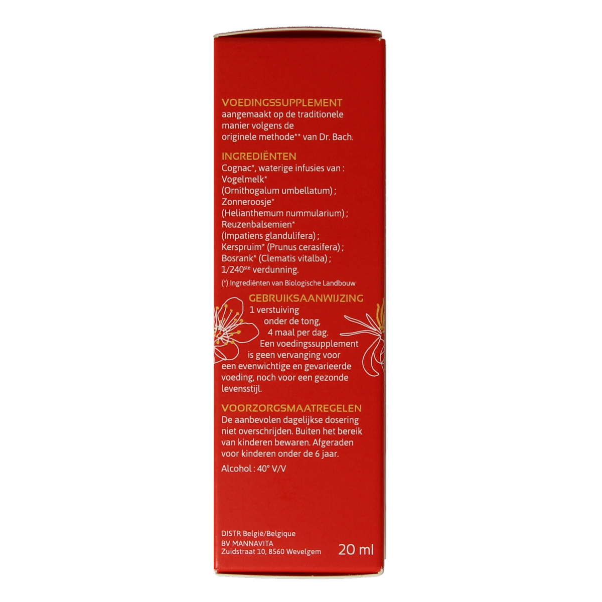 Ladrome First Aid Eerste Hulp Spray 39 Bio herbal preparation in a 20ml bottle, natural remedy for minor injuries and skin irritation.