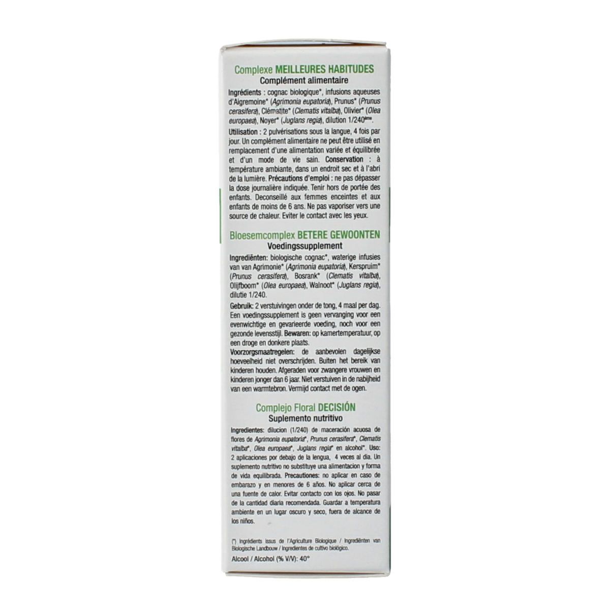 Ladrome Betere Gewoonten bio spray in 20ml bottle, herbal supplement from Ladrome, with herbal ingredients visible in the image.