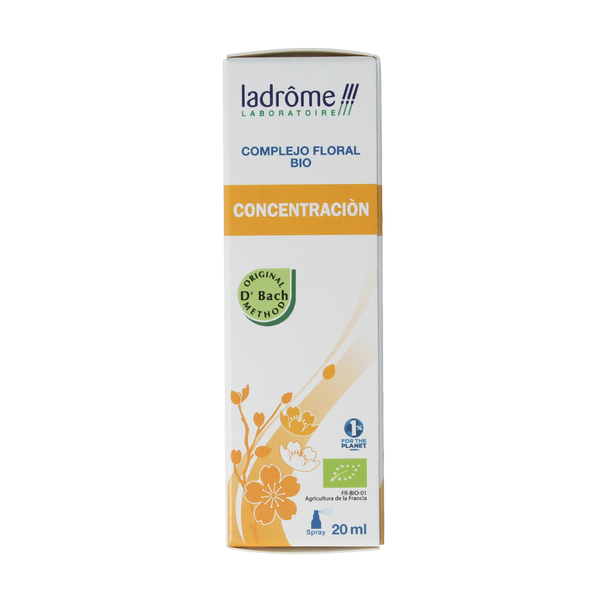 Ladrome bio herbal concentrate 20ml bottle, natural herbal preparation with a dark glass dropper bottle, brand Ladrome.