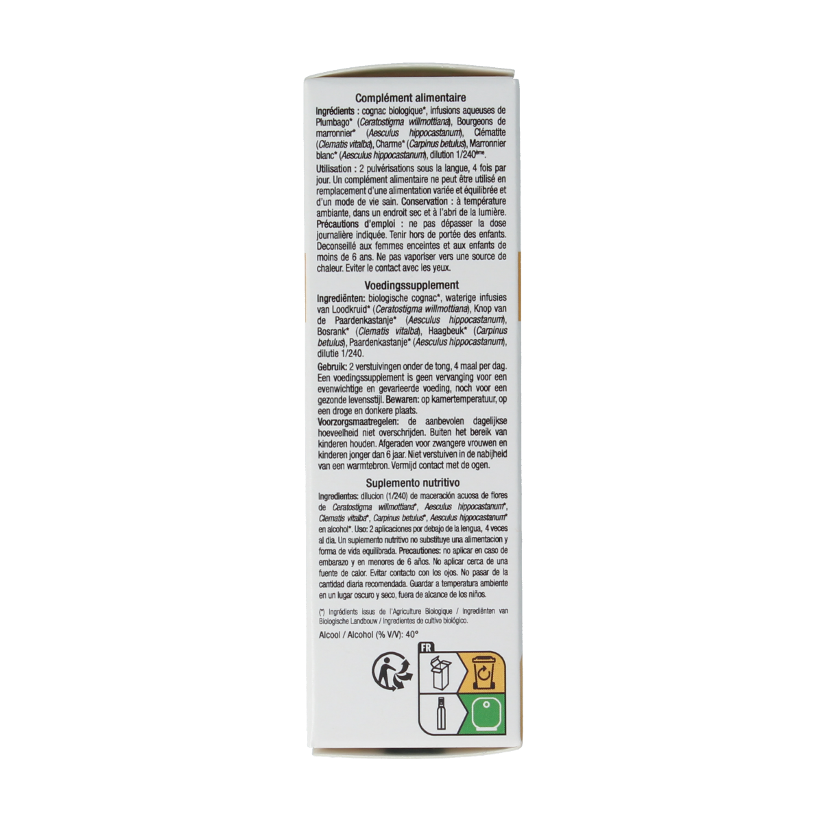 Ladrome bio herbal concentrate in a 20ml dropper bottle, featuring natural herbal ingredients for wellness.