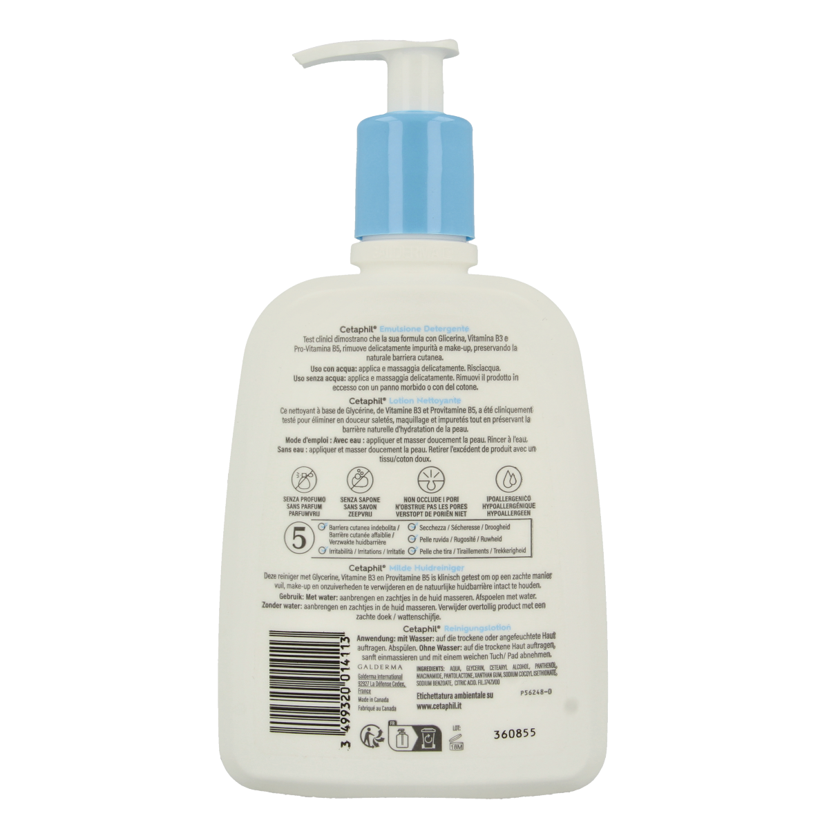 Cetaphil Milde huidreiniger voor het lichaam, 470 ml, zachte lichaamsverzorging voor milde huidreiniging.