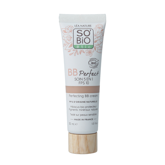 So Bio Etic BB cream 5in1 perfect 20 light for face skincare, 30ml tube with natural finish and light coverage.