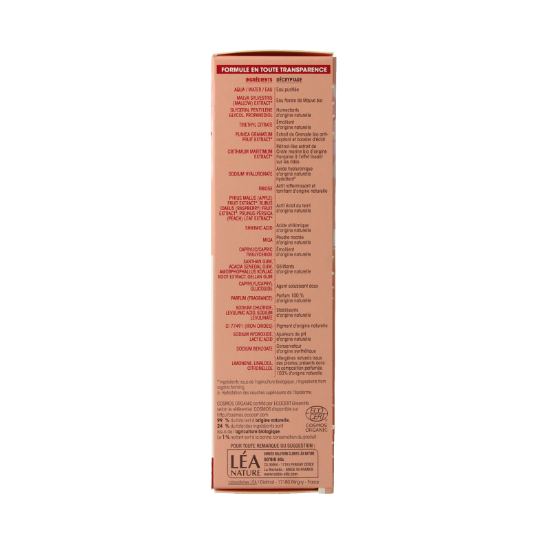 So Bio Etic Lift grenade serum in a 30ml bottle, a facial skincare product with a sleek container, designed to enhance skin firmness.