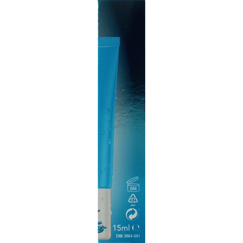Neutrogena Hydro Boost eye gel in a 15ml tube, designed for eye care with hydrating and soothing properties.