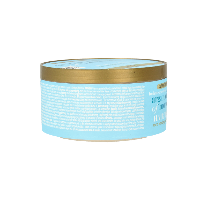OGX Argan Oil of Morocco hair mask in 300ml jar, nourishing hair care treatment with argan oil for smooth, shiny hair