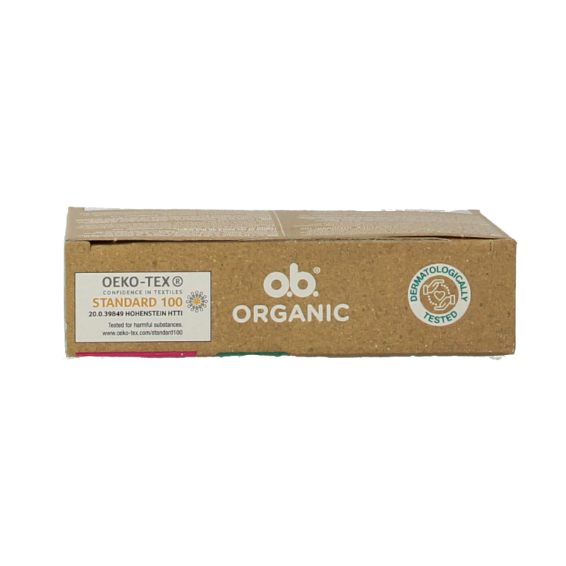 OB Tampons Organic Mini, 16-pack of feminine tampons, natural and discreet for comfortable feminine hygiene.