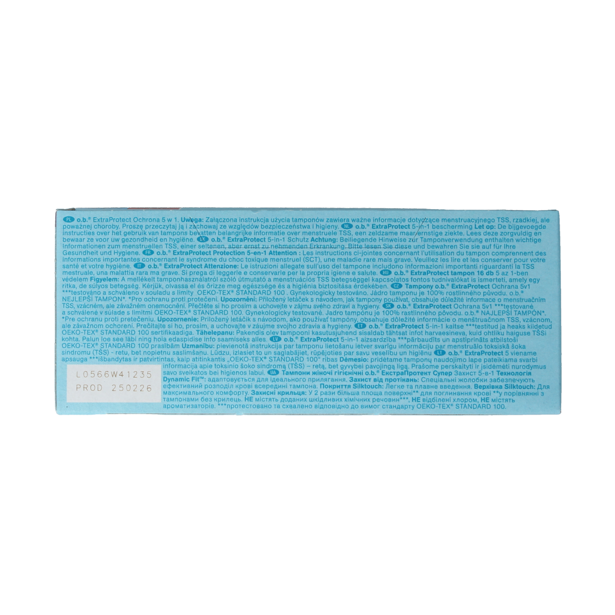 OB Tampons Extra Protect Super, feminine hygiene tampons, 16 pack, for heavy flow, with extra protection, by OB.