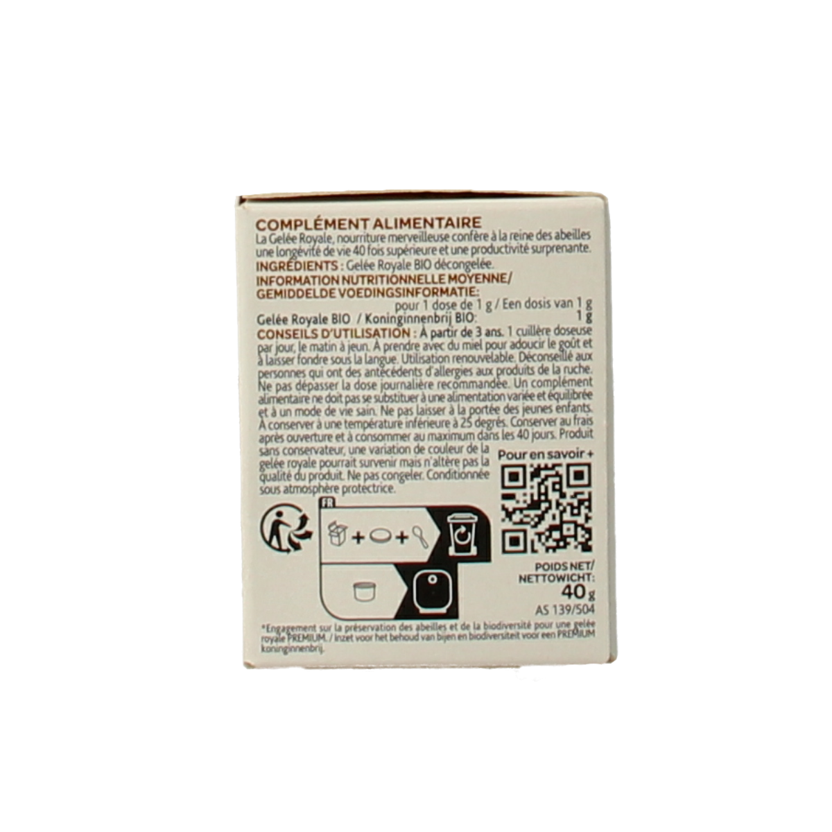 Arko Royal Royal jelly 100% koninginnebrij bio 40.00 Gram