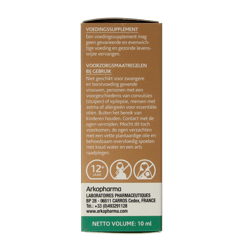 Olfae Eucalyptus radiata bio essential oil in 10ml bottle, natural herbal preparation for aromatherapy and wellness.