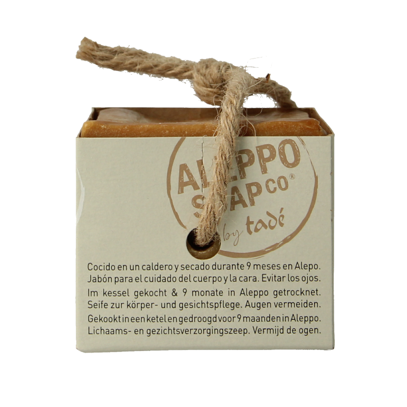 Aleppo Soap Co Zeep 40% olive and laurel soap bar, 200 grams, natural and traditional soap for cleansing and skincare.
