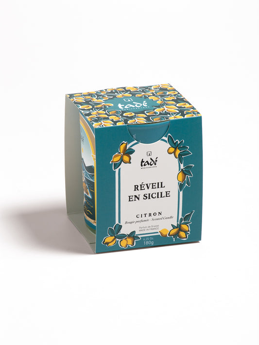 Tade lemon scented candle, 180g Kaarsen with a white wax finish and a clean, modern design.